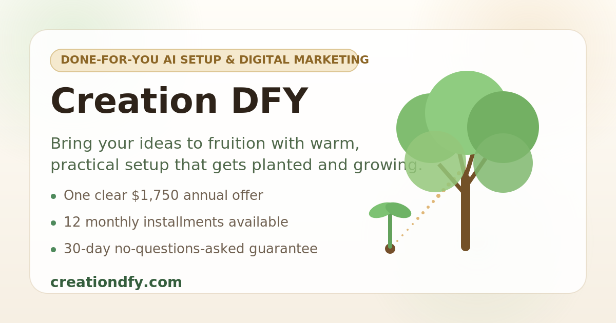 Creation DFY video thumbnail